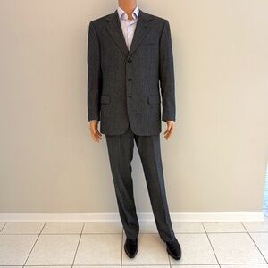 BRIONI Men's Wool Suit, Size 52 R